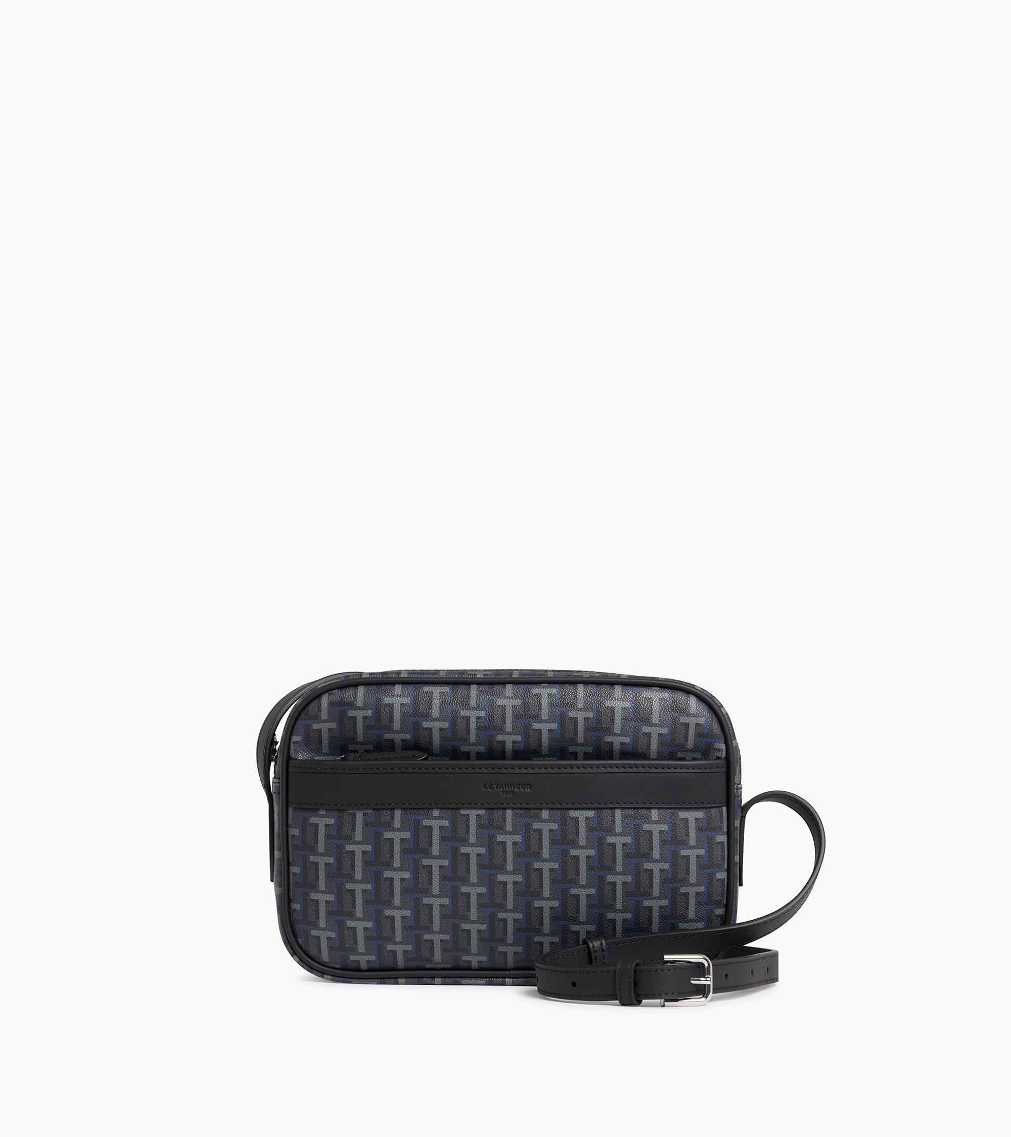 Camille small bag with crossbody strap in coated canvas