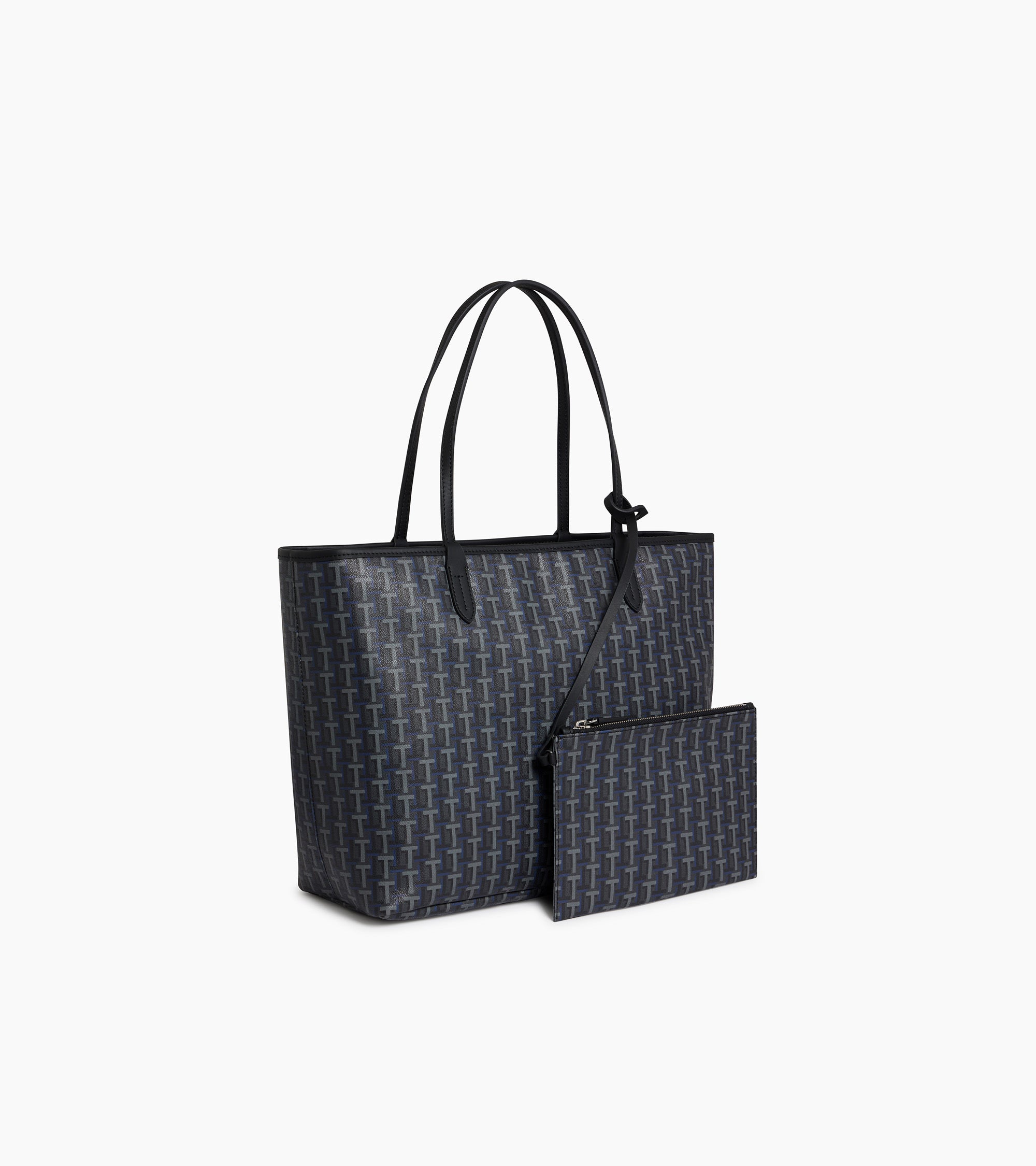 Camille large horizontal tote bag in coated canvas