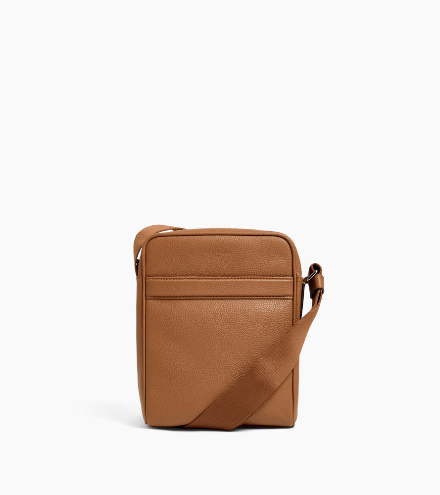 Charles medium-sized satchel in grained leather