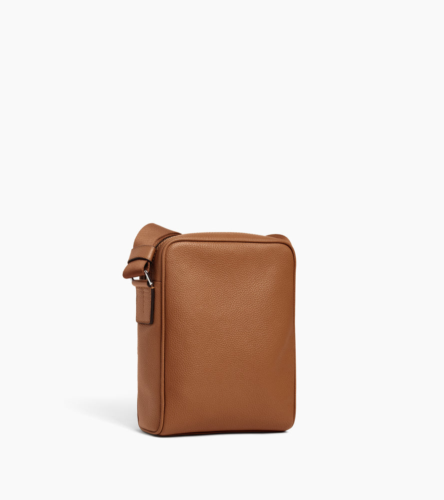 Charles medium-sized satchel in grained leather