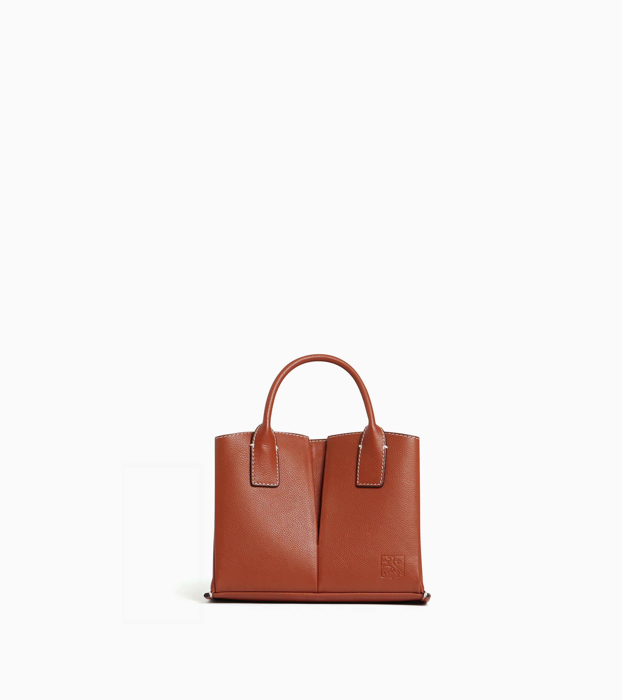 Petit sac cabas Elena en cuir grainé