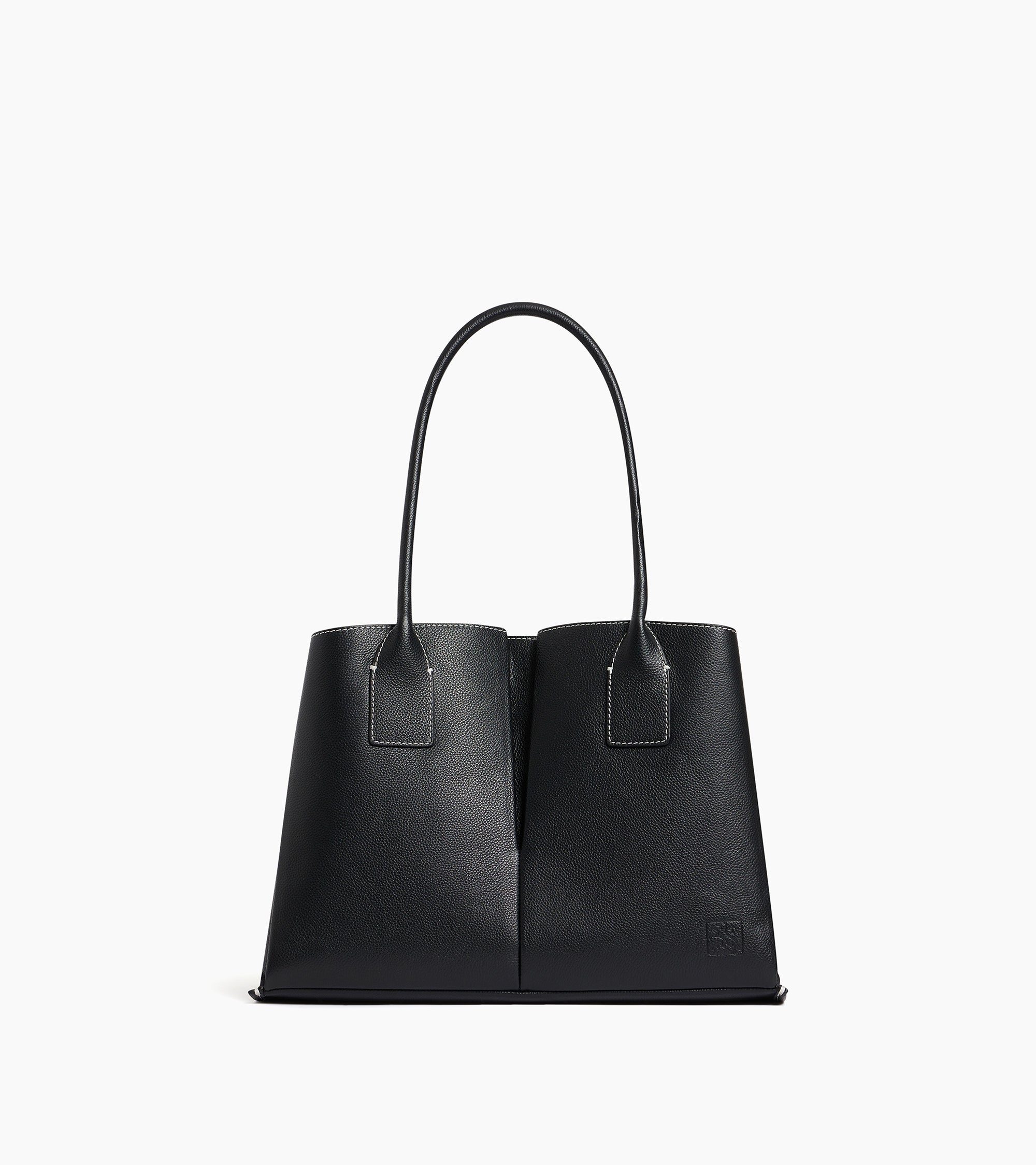 Elena large tote bag in grained leather