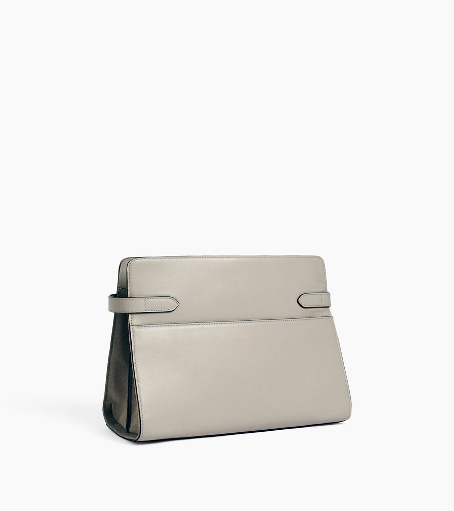 Emie large shoulderbag in smooth leather and nubuck