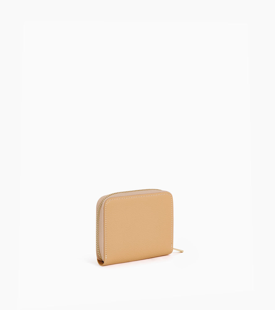 Emilie coin purse in grained leather