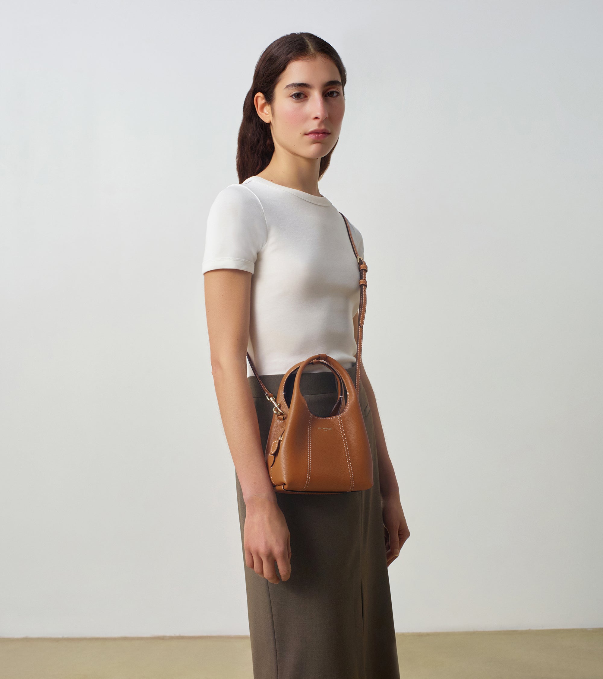 Juliette mini handbag in grained leather