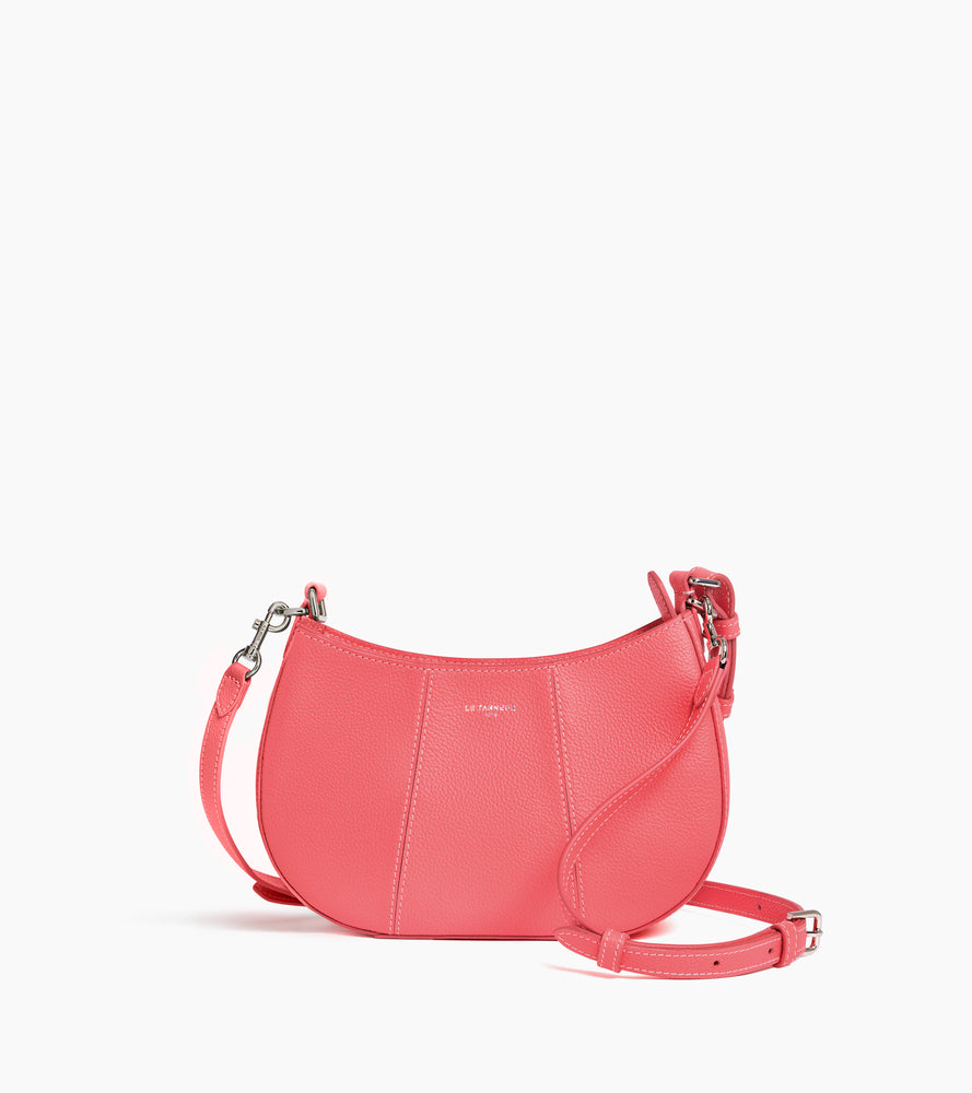 Bolso media luna pequeño Juliette de cuero granulado