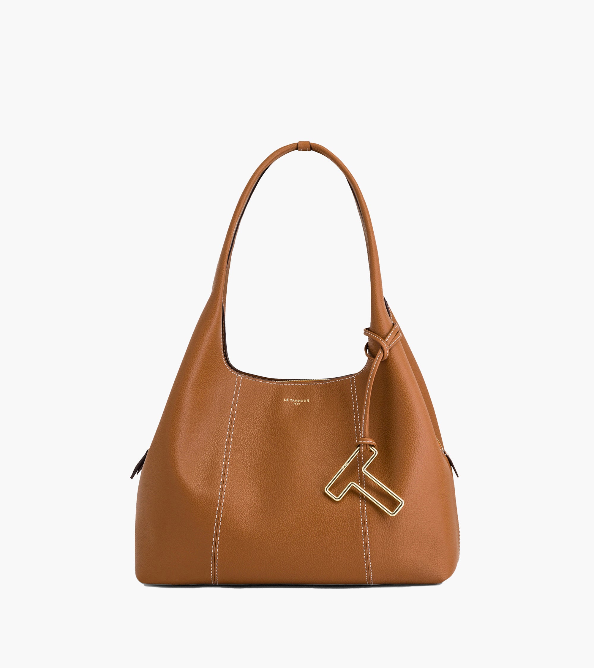 Juliette medium-sized shoulder bag in grained leather