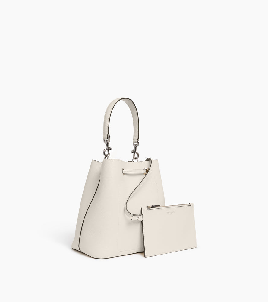 Louise bucket bag in grained leather