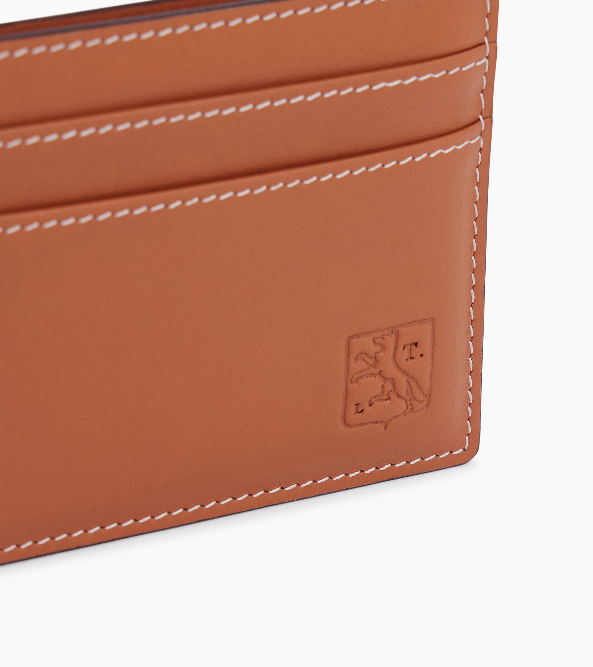 Porte cartes Maurice en cuir lisse