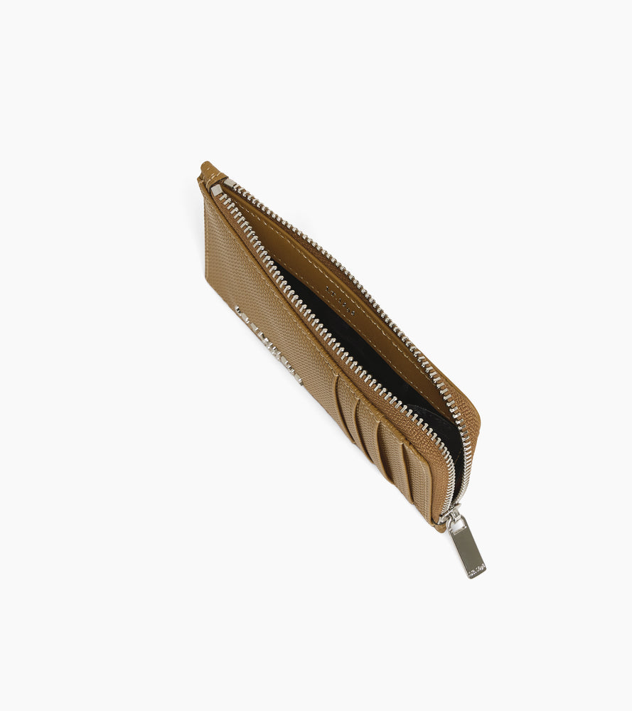 Emile L-zip card holder in signature T leather