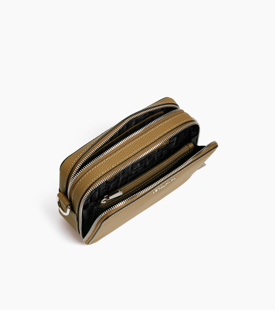 Emile small 2-compartment pouch in signature T leather