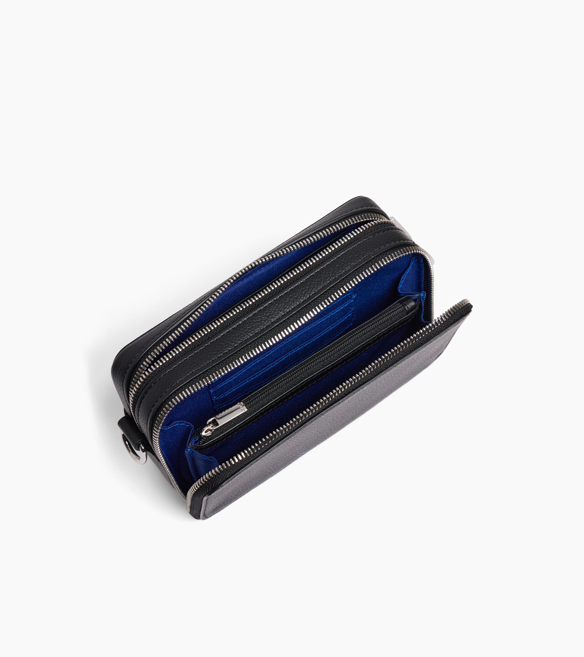 Emile small 2-compartment pouch in grained leather