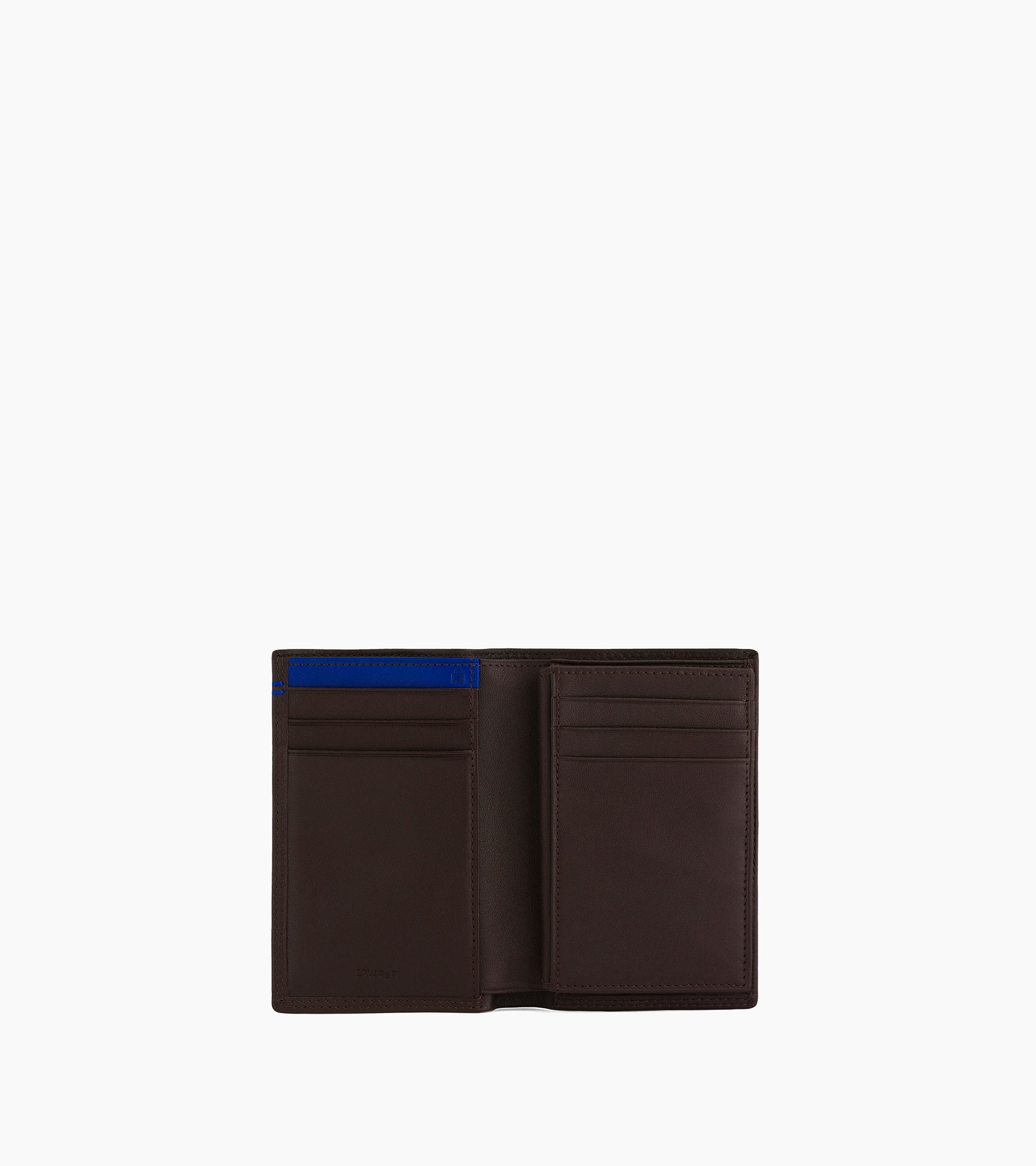Porte cartes moyen modele avec poche billets Martin en cuir lisse