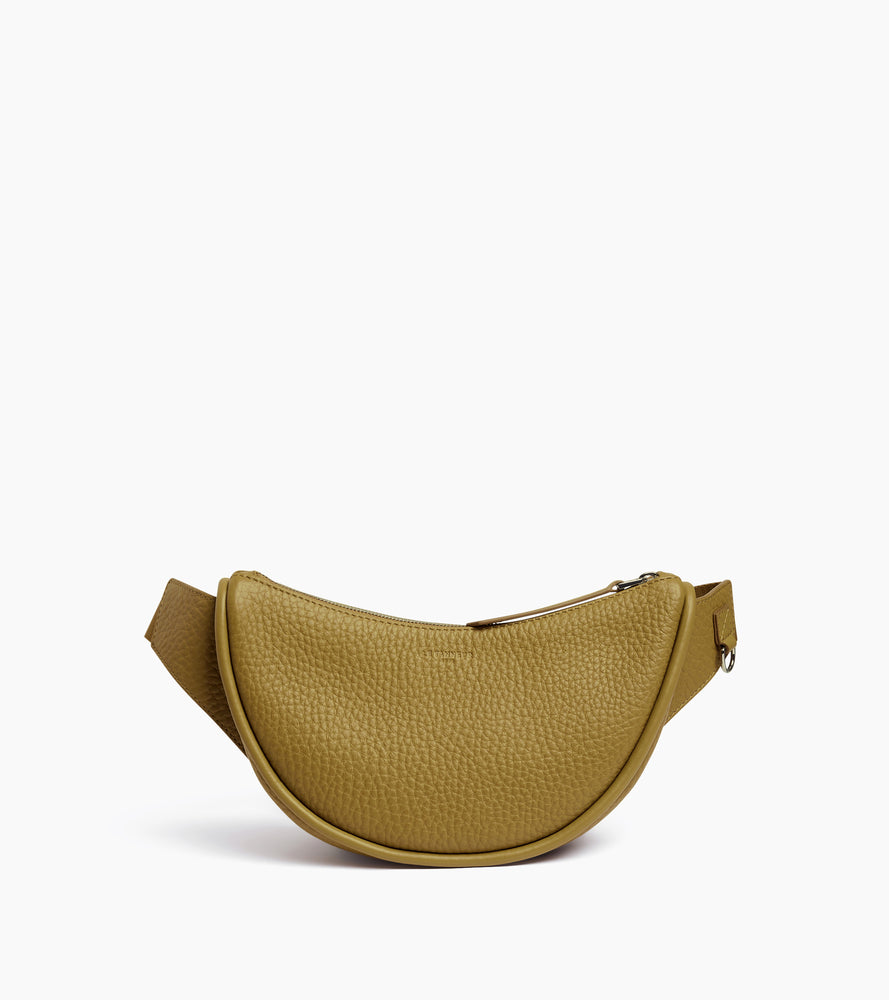 Sac banane Noah en cuir grain buffle et cuir lisse