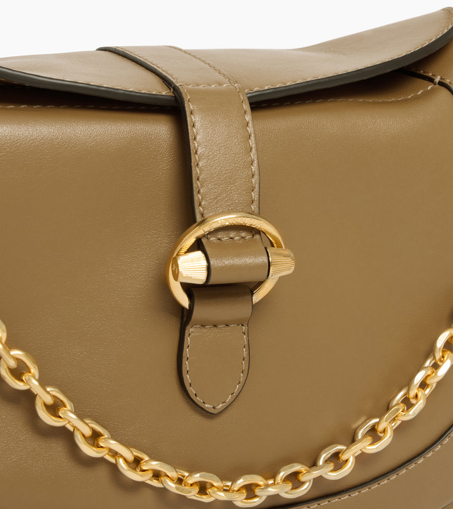 Pia small shoulder bag in smooth leather