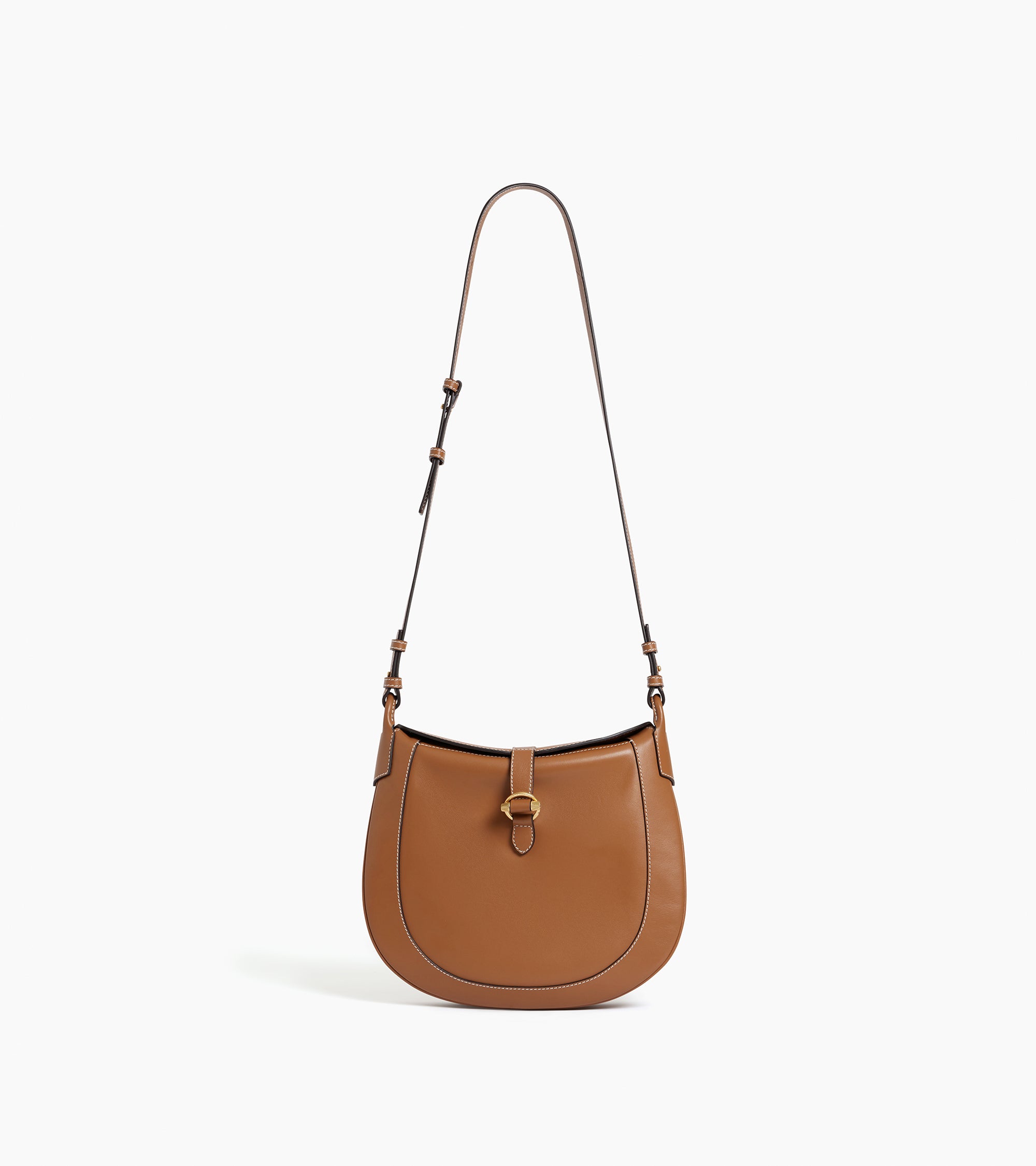 Pia large shoulder bag in smooth leather