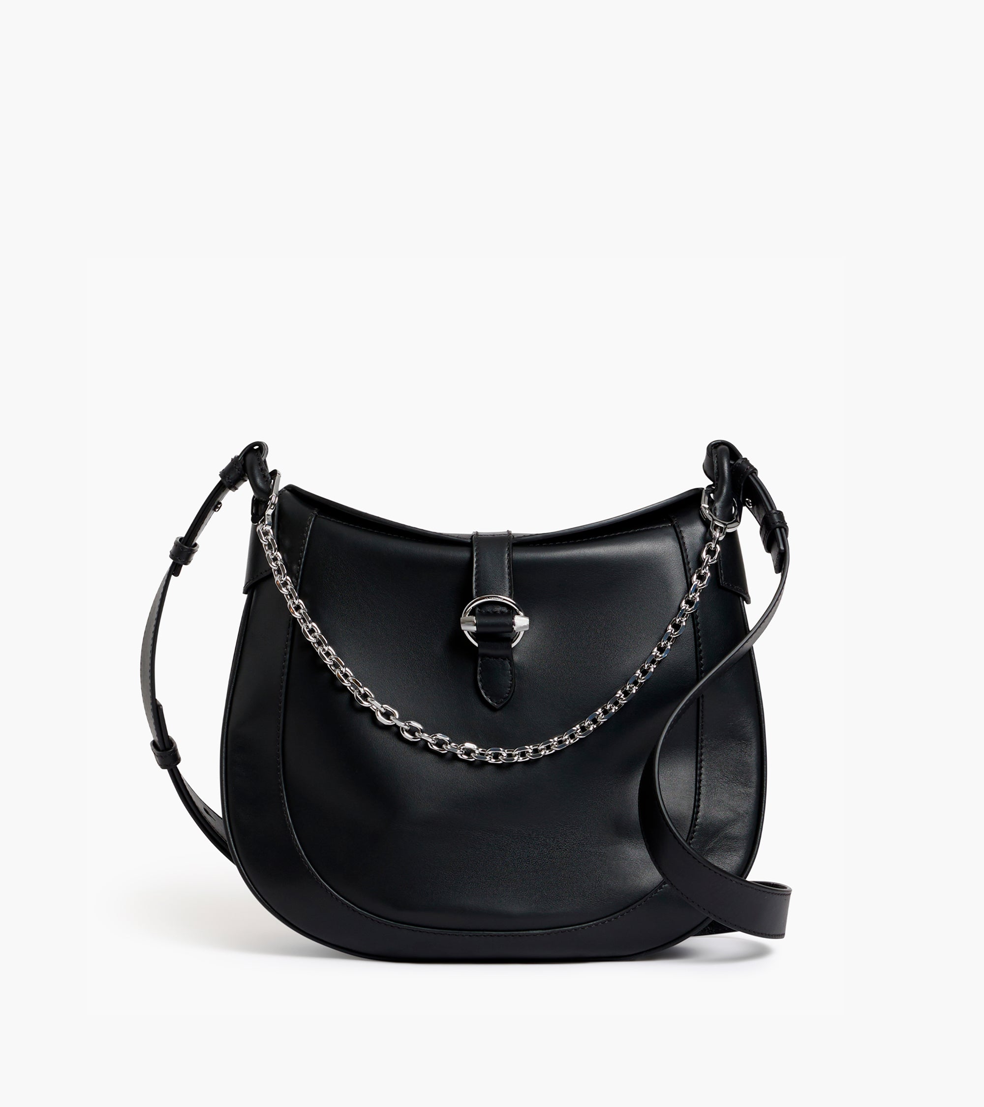 Pia large shoulder bag in smooth leather