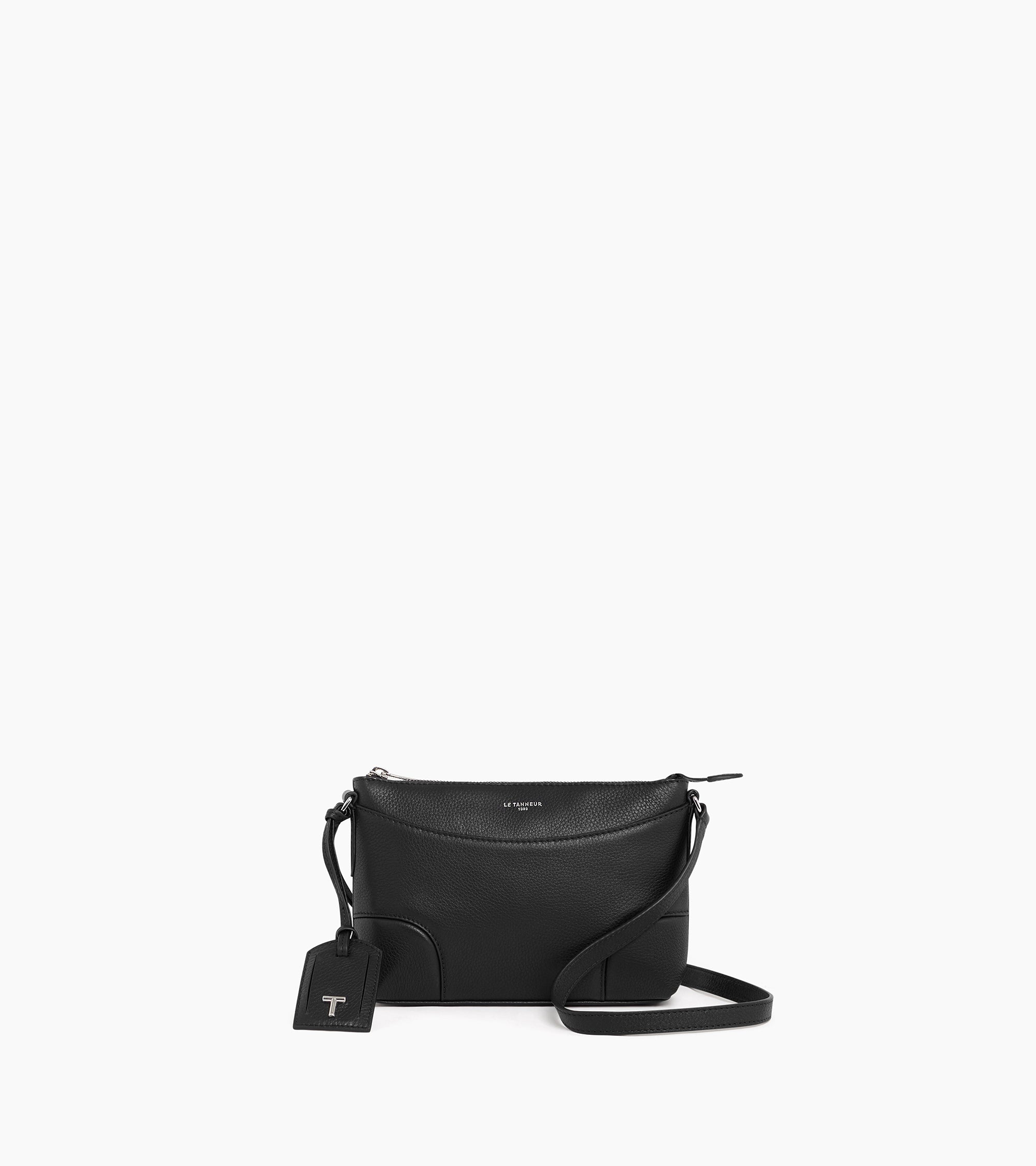 Romy small, crossbody bag in grained leather